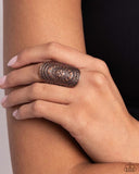 R499 Islan Influence - Copper - Ring - Paparazzi