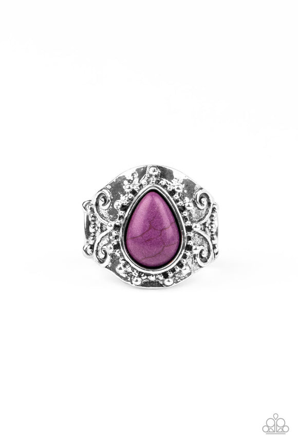 R095 Desert Dream - Purple - Ring - Paparazzi