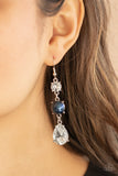 E279 Unpredictable Shimmer - Blue - Earrings - Paparazzi