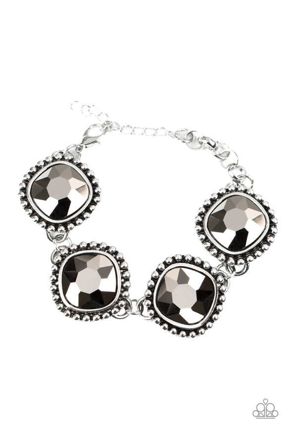 B378 Megawatt - Silver -  Bracelet - Paparazzi