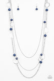 NE205 Beachside Babe - Blue - Necklace/Earring Set - Paparazzi