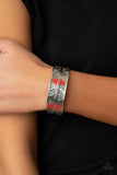 B067 Hidden Glyphs - Red - Bracelet - Paparazzi