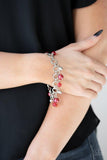 B315 Fancy Fascination - Red - Bracelet - Paparazzi