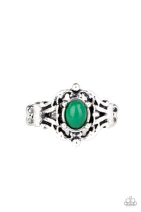 R422 Posh Pop - Green - Ring - Paparazzi