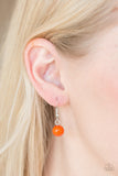 NE257 Soul Quest - Orange - Necklace/Earring Set - Paparazzi