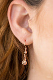 NE212 Net Worth - Copper - Necklace/Earring Set - Paparazzi