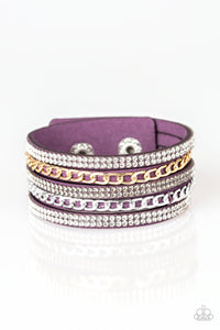 B313 Fashion Fiend - Purple - Bracelet - Paparazzi