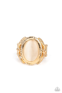 R486 Deep Freeze - Gold - Ring - Paparazzi