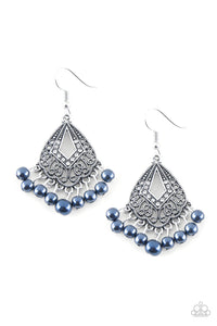 E197 Gracefully Gatsby - Blue - Earrings - Paparazzi