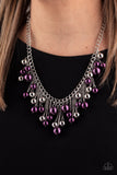 NE395 City Celebrity - Purple - Necklace/Earring Set - Paparazzi