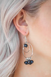 E140 New York Attraction - Blue- Earrings - Paparazzi