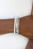 B228 I Mean Business - White - Urban Bracelet - Paparazzi