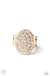 R148 Test Your Luxe - Gold - Ring - Paparazzi