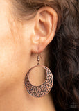 E082 Secret Groves - Copper - Earrings - Paparazzi