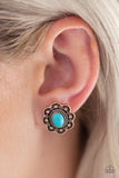 E073 Springtime Deserts - Copper - Turquoise - Post Earrings - Paparazzi