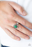 R422 Posh Pop - Green - Ring - Paparazzi