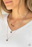 NE274 A Love For Luster - Copper - Necklace/Earring Set - Paparazzi