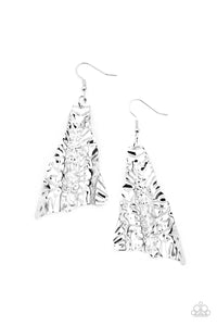 E187 How Flare You - Silver -  Earrings - Paparazzi