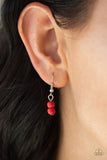 NE294 Terra Trails - Red - Necklace/Earring Set - Paparazzi