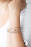 B338 Cosmic Sparkle - White - Bracelet - Paparazzi