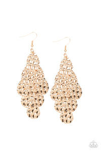 E184 Instant Incandescence - Gold - Earrings - Paparazzi