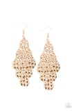 E184 Instant Incandescence - Gold - Earrings - Paparazzi