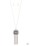 NE138 Chasing Dreams - Yellow - Necklace/Earring Set - Paparazzi