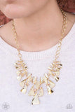 NE233 The Sands Of Time - Gold - Necklace/Earring Set - Paparazzi