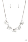 NE258 Heiress Of Them All - White - Necklace Earring/Set - Paparazzi