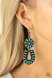 E501 Badlands Eden - Brass - Earrings - Paparazzi