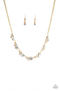 NE295 Social Luster - Gold - Necklace/Earring Set - Paparazzi