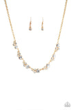 NE295 Social Luster - Gold - Necklace/Earring Set - Paparazzi