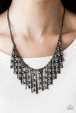 NE262 Rebel Remix - Black - Necklace/Earring Set - Paparazzi