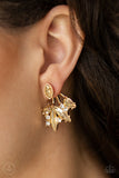 E020 Deco Dynamite - Gold - Earrings - Paparazzi