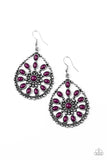 E032 Free To Roam - Purple - Earrings  - Paparazzi