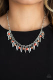 NE220 Boldly Airborne - Multi - Necklace/Earring Set - Paparazzi