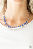 NE280 Block Party Princess - Blue - Necklace/Earring Set - Paparazzi