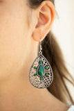 E170 Modern Gardens - Green - Earrings - Paparazzi