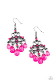 E096 Dip It Glow - Pink - Earrings - Paparazzi