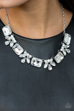 NE261 Long Live Sparkle - White - Necklace/Earring Set - Paparazzi