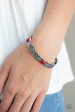 B347 Wild West Story - Red - Bracelet - Paparazzi