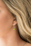 NE457 Chicly Centered - Green - Necklace/Earring Set - Paparazzi