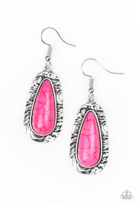 E190 Cruzin Colorado - Pink - Earrings - Paparazzi