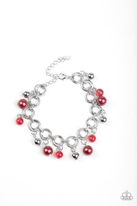 B315 Fancy Fascination - Red - Bracelet - Paparazzi