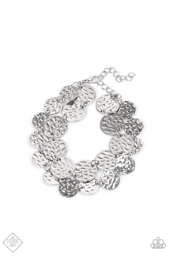 B196 Rooted To The Spotlight -Silver - Bracelet - Paparazzi