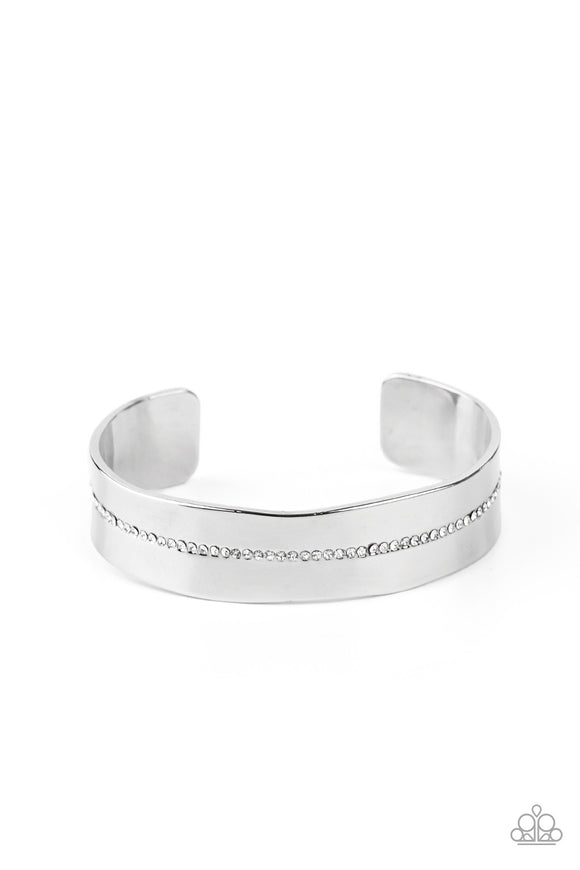 B130 Raw Razzle - White - Bracelet - Paparazzi