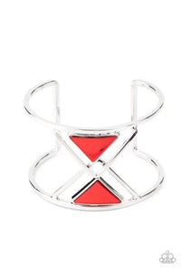 B299 Pyramid Palace - Red - Bracelet - Paparazzi