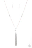 NE207 Tassel Takeover - Pink - Necklace/Earring Set - Paparazzi