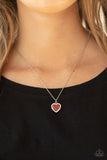 NE176 My Heart Goes Out To You - Red - Necklace/Earring Set -Paparazzi