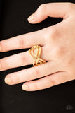 R392 Infinite Fashion - Gold - Ring - Paparazzi